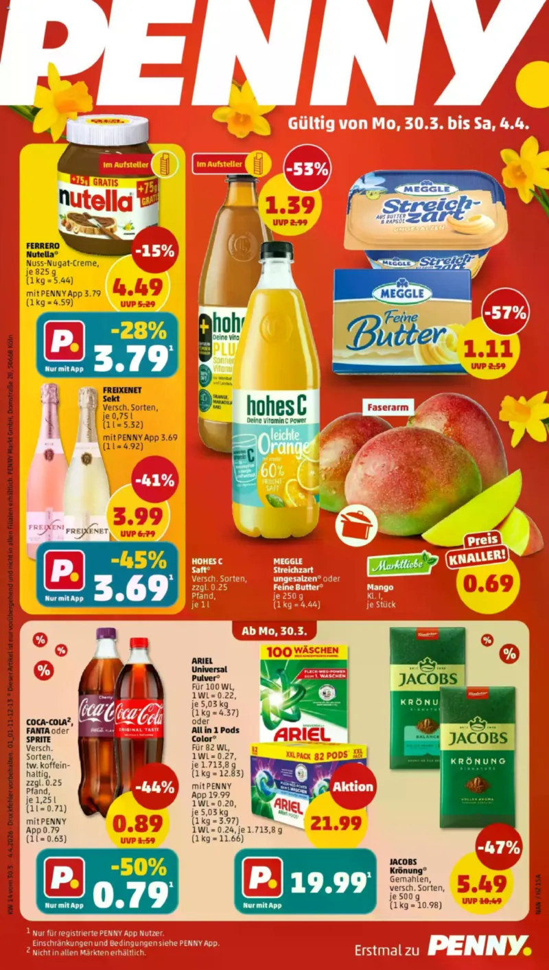Penny Markt Prospekt vom 30.03.2026, Seite 1