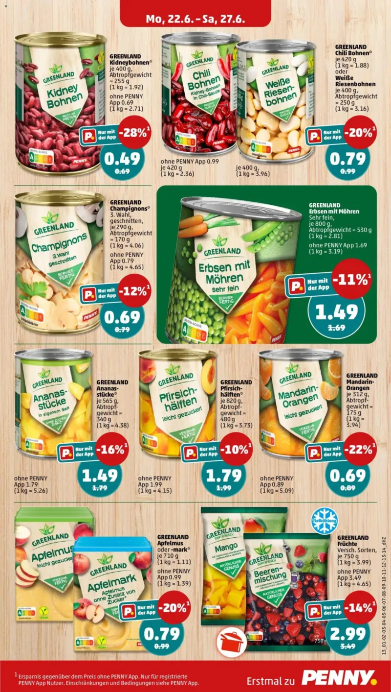 Penny Markt Prospekt vom 22.06.2026, Seite 13