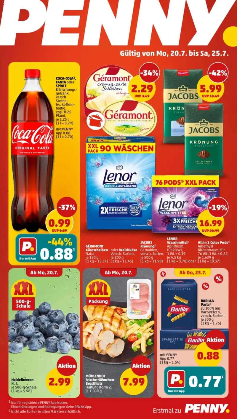 Penny Markt Prospekt vom 20.07.2026, Seite 1