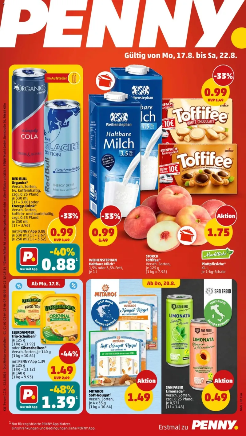 Penny Markt Prospekt vom 17.08.2026, Seite 1