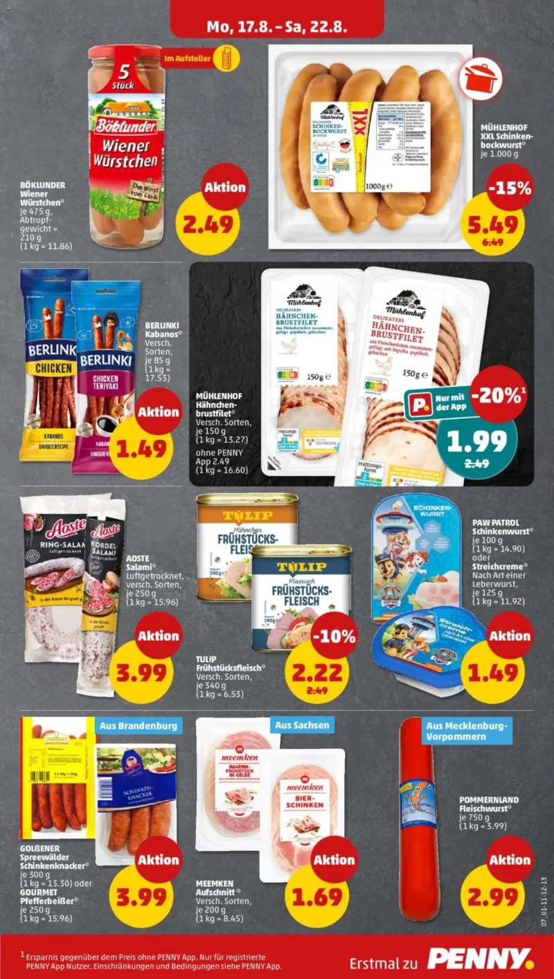 Penny Markt Prospekt vom 17.08.2026, Seite 13