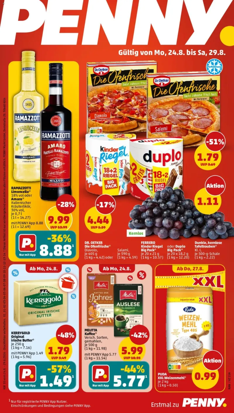 Penny Markt Prospekt vom 24.08.2026, Seite 1