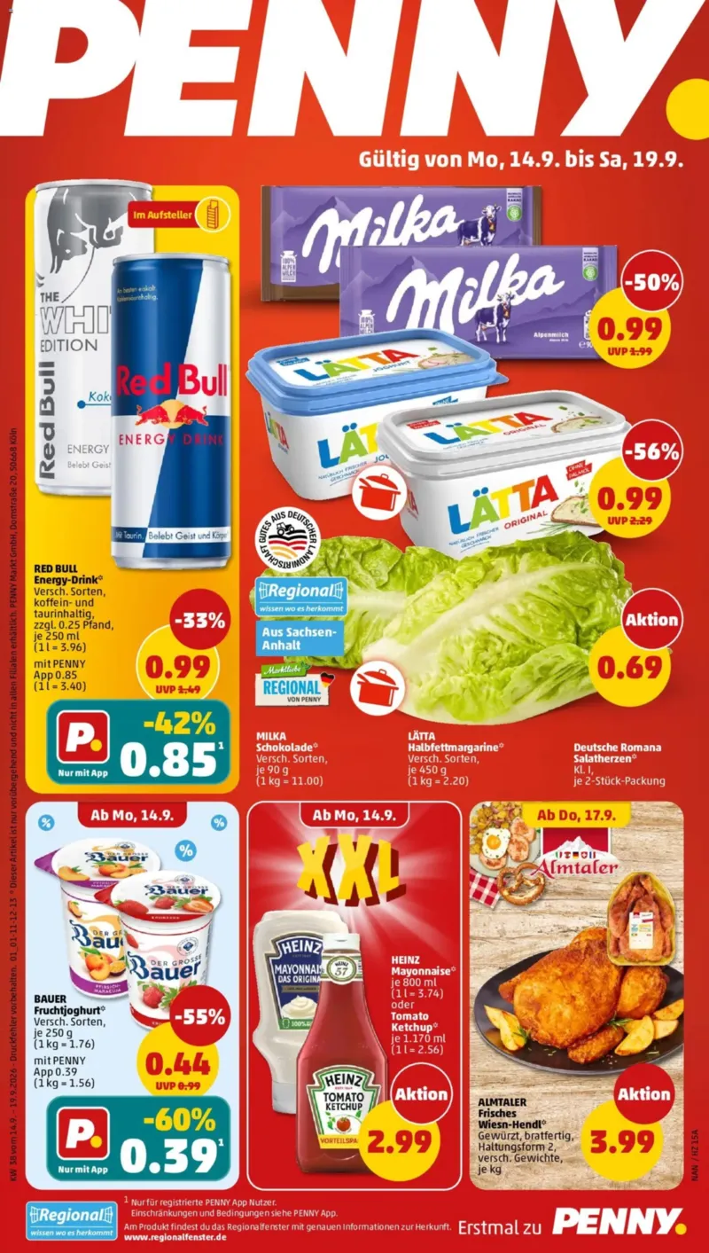 Penny Markt Prospekt vom 14.09.2026, Seite 1