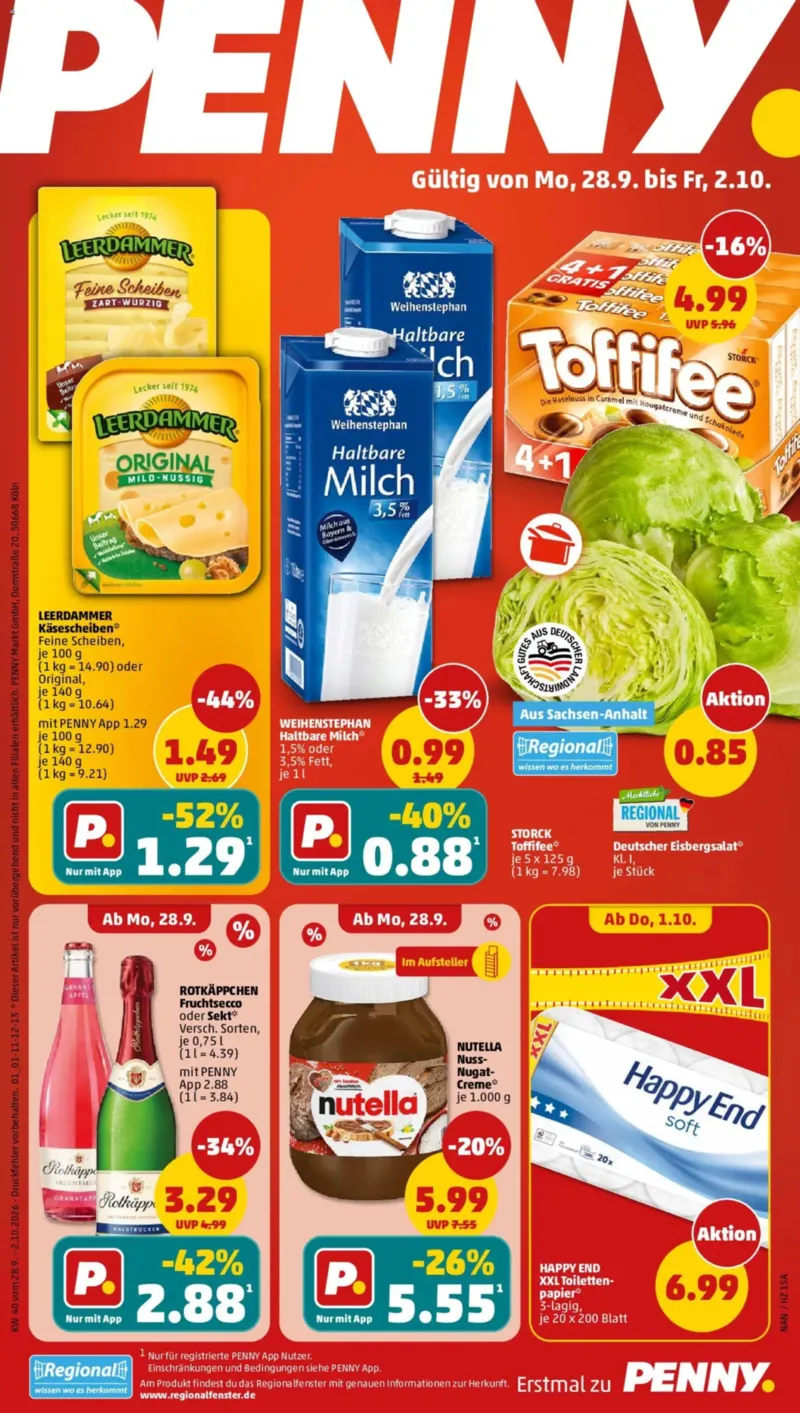 Penny Markt Prospekt vom 28.09.2026, Seite 1