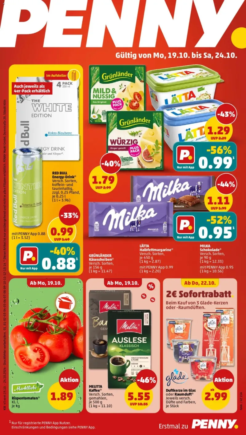 Penny Markt Prospekt vom 19.10.2026, Seite 1