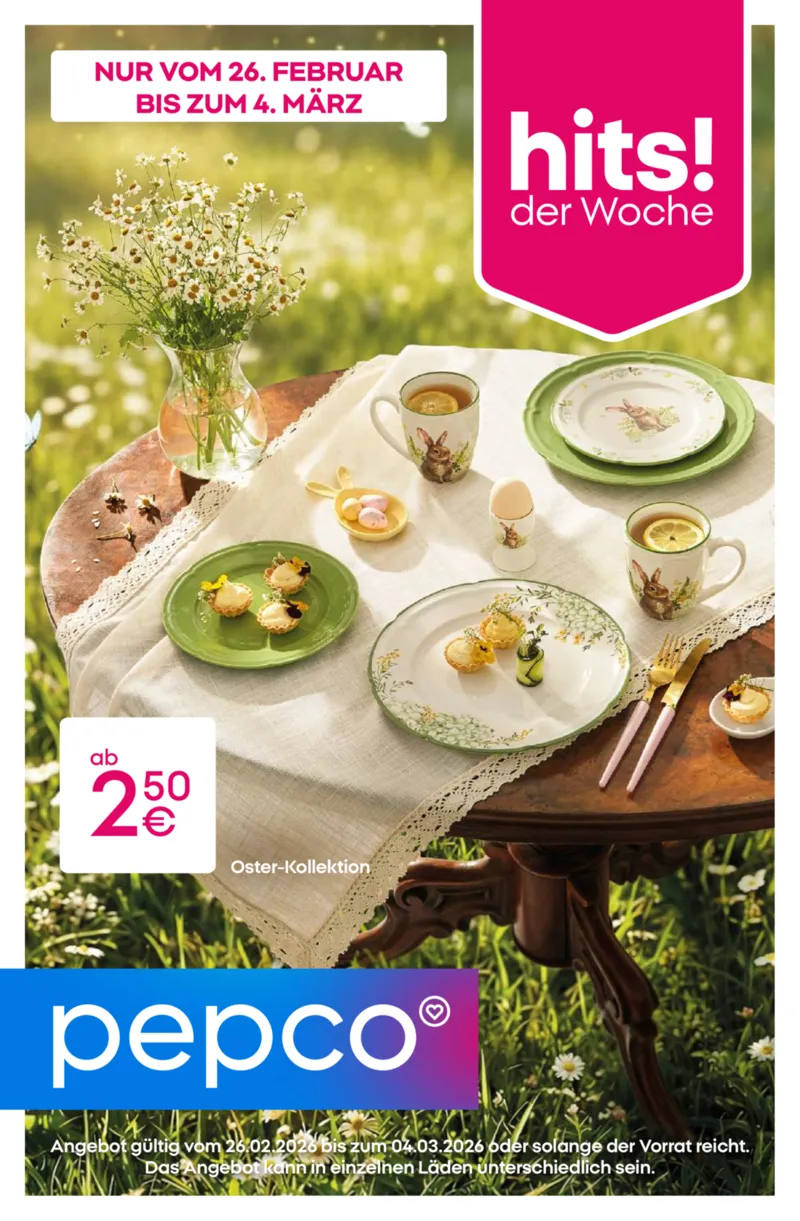 Pepco Prospekt vom 26.02.2026, Seite 1