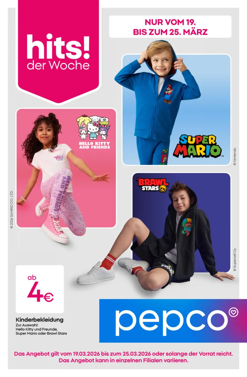 Pepco Prospekt vom 19.03.2026, Seite 1