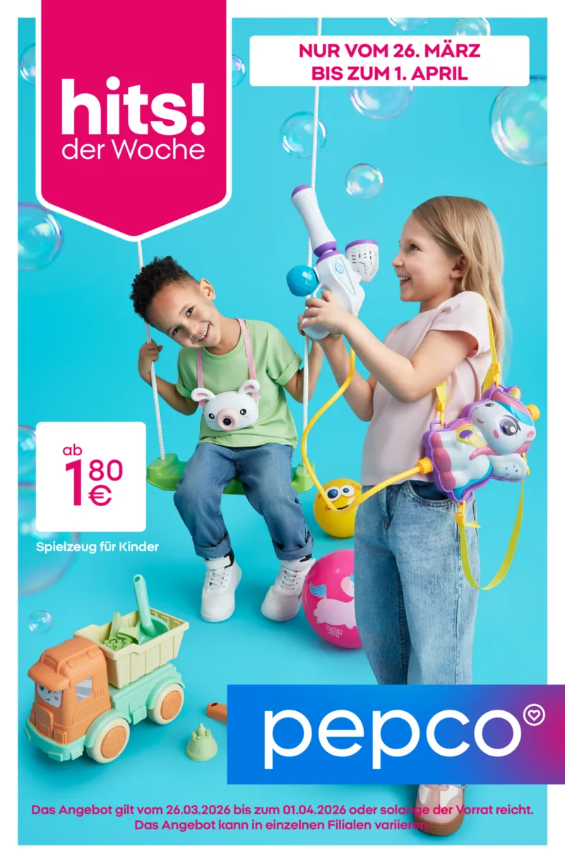 Pepco Prospekt vom 26.03.2026, Seite 1