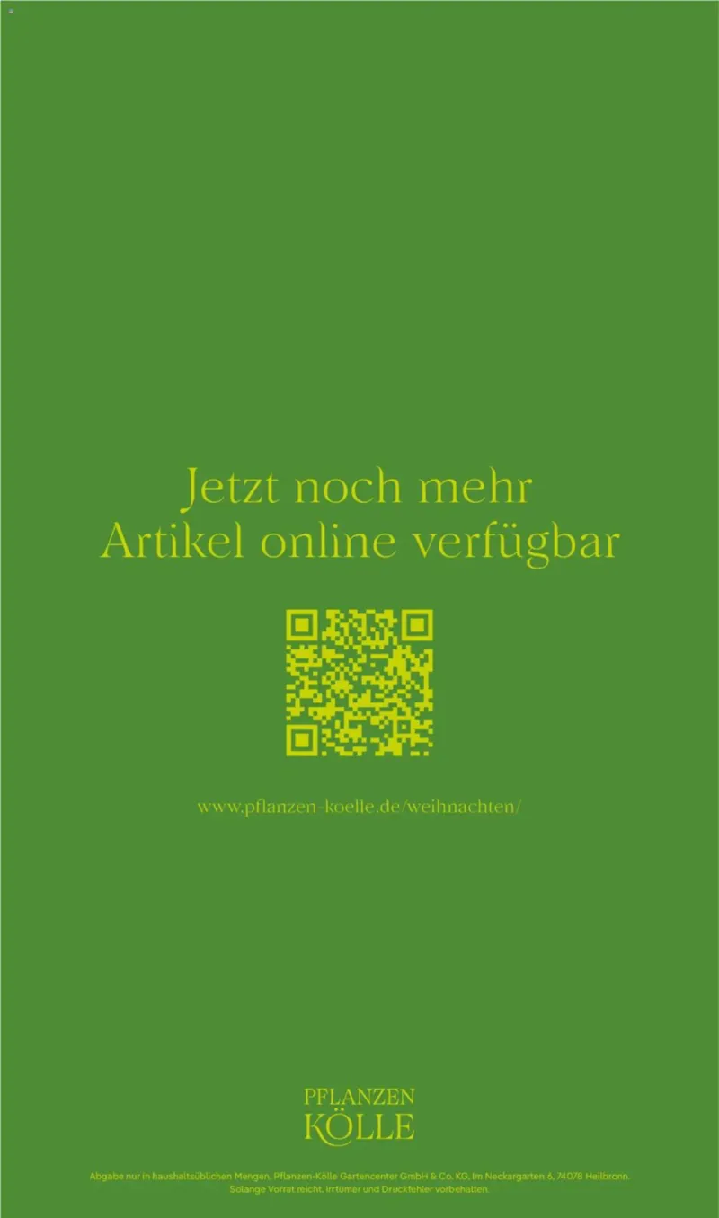 Pflanzen Kölle Prospekt vom 10.11.2025, Seite 20