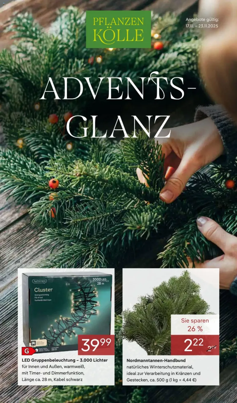 Pflanzen Kölle Prospekt vom 17.11.2025, Seite 1