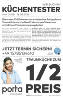 porta Möbel Prospekt vom 04.08.2025