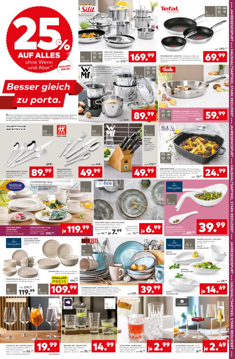 porta Möbel Prospekt vom 22.12.2025, Seite 1