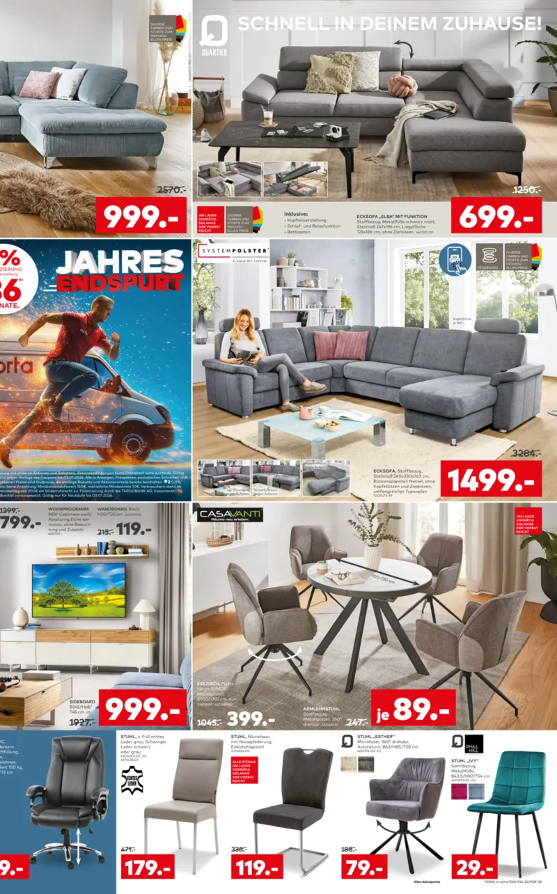 porta Möbel Prospekt vom 22.12.2025, Seite 3