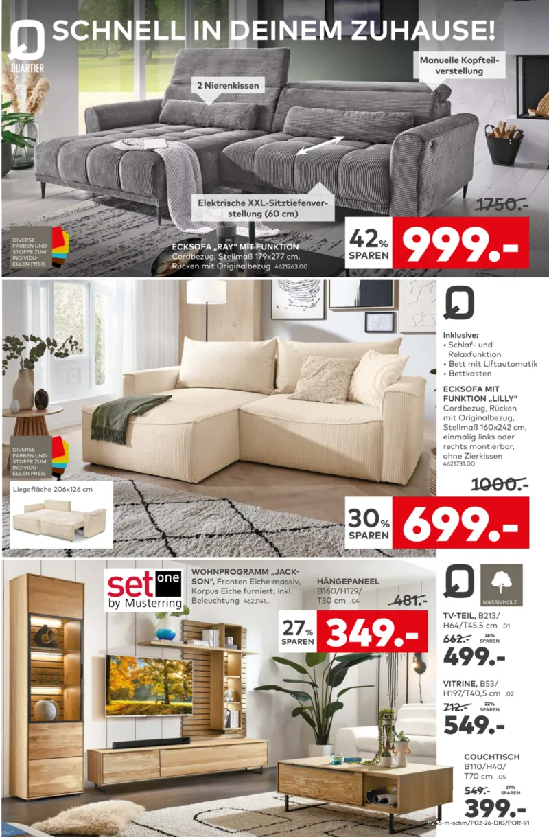 porta Möbel Prospekt vom 05.01.2026, Seite 7