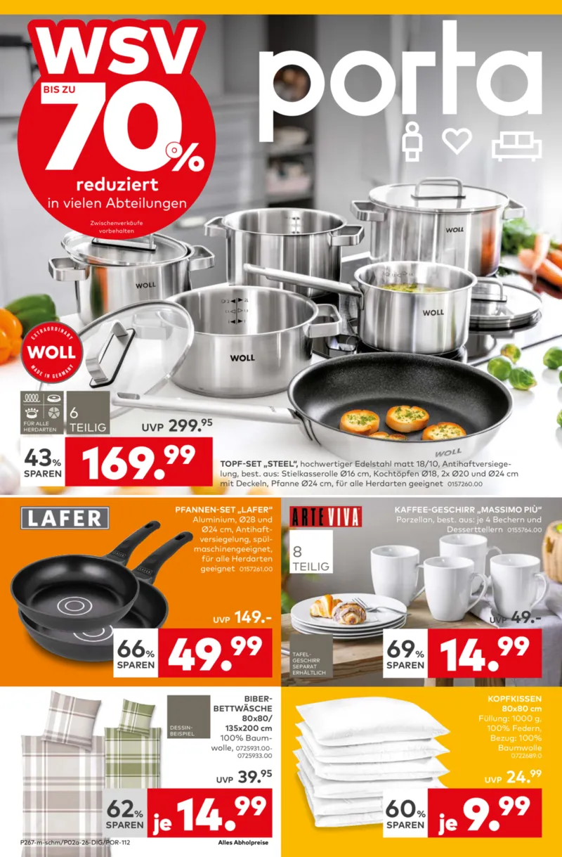 porta Möbel Prospekt vom 05.01.2026, Seite 1