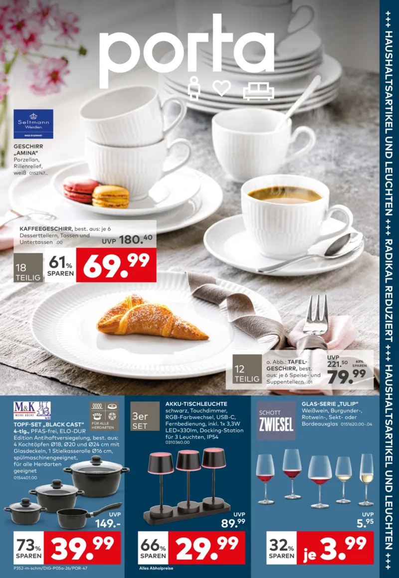 porta Möbel Prospekt vom 26.01.2026, Seite 1