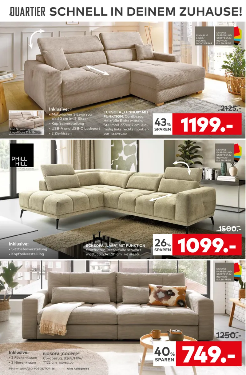 porta Möbel Prospekt vom 26.01.2026, Seite 2