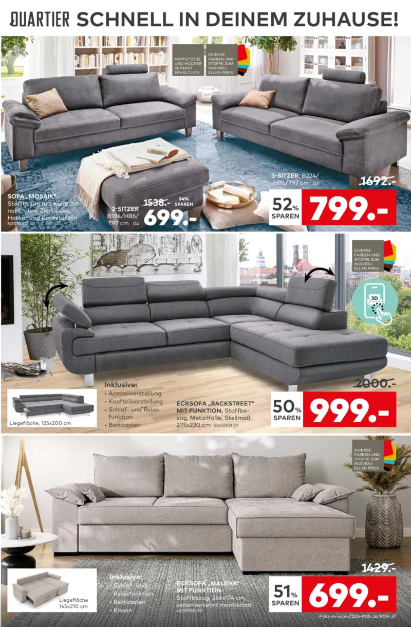 porta Möbel Prospekt vom 26.01.2026, Seite 3