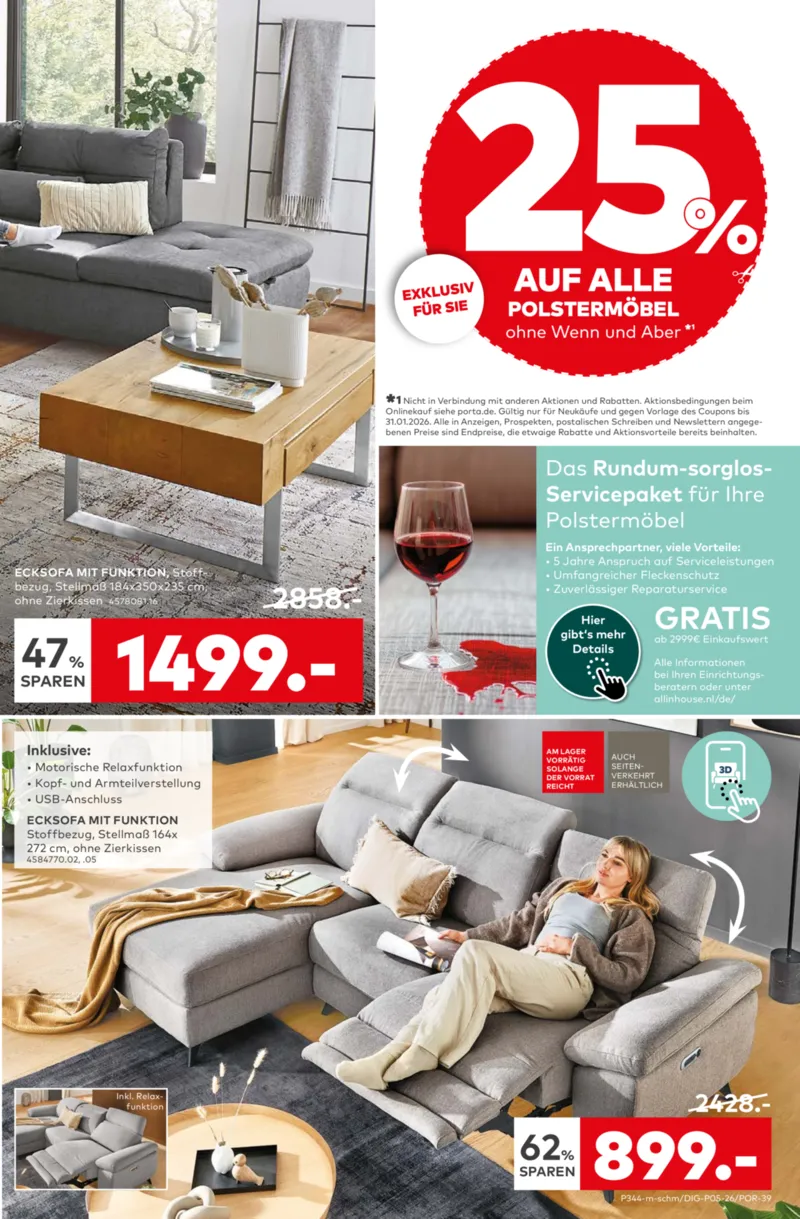 porta Möbel Prospekt vom 26.01.2026, Seite 5