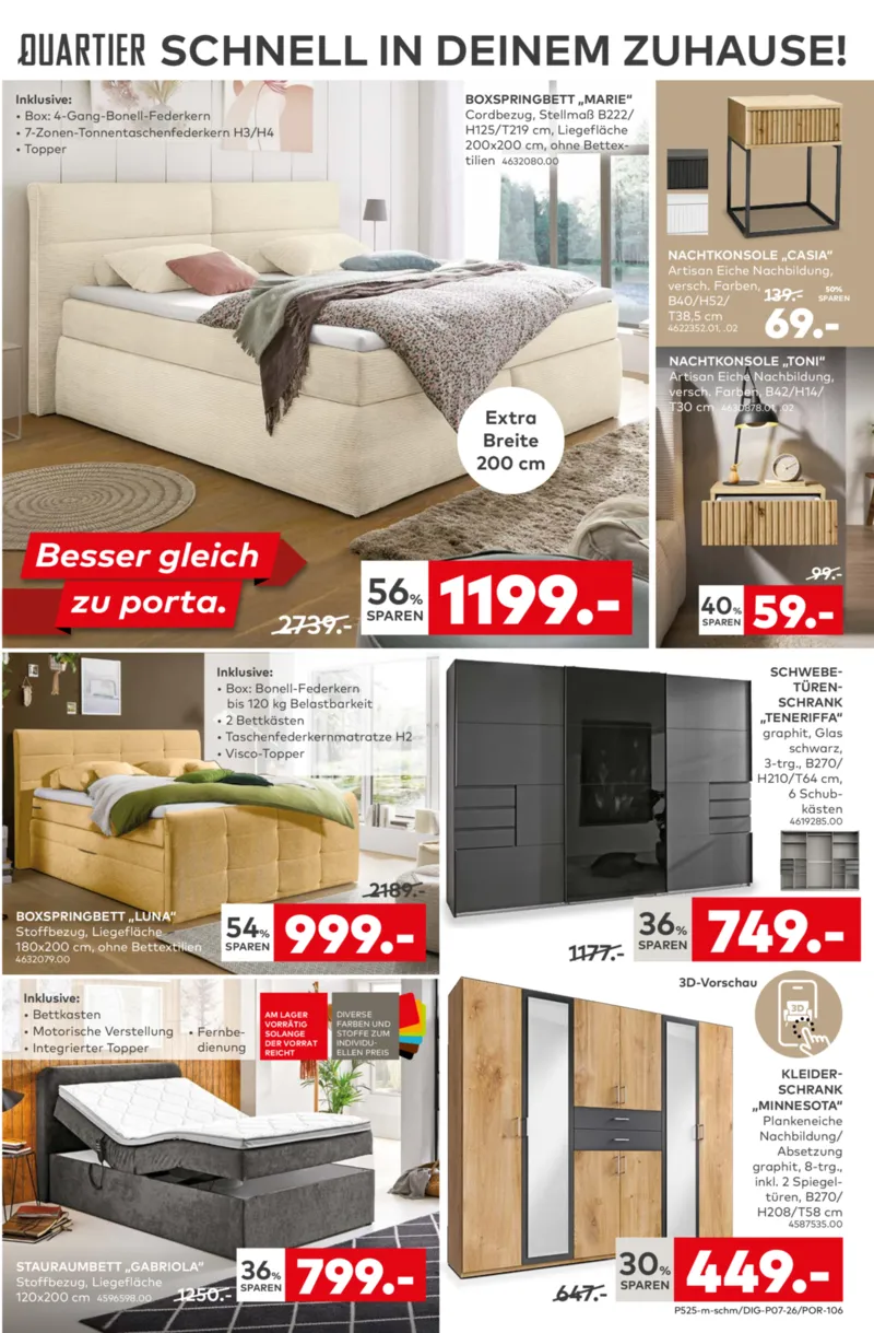 porta Möbel Prospekt vom 09.02.2026, Seite 15