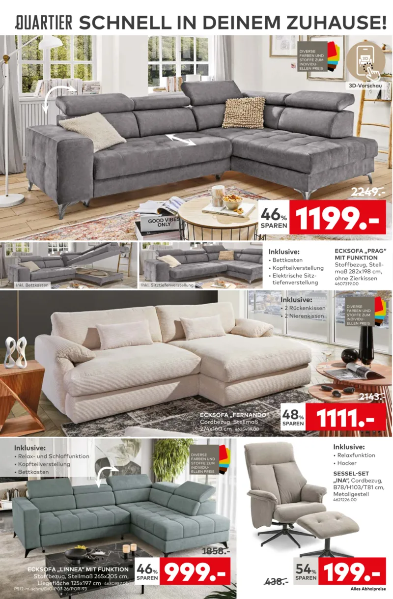 porta Möbel Prospekt vom 09.02.2026, Seite 2