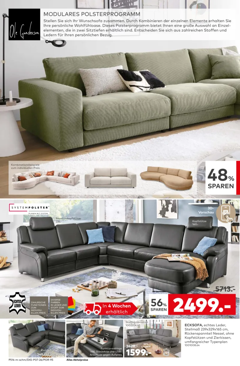 porta Möbel Prospekt vom 09.02.2026, Seite 4