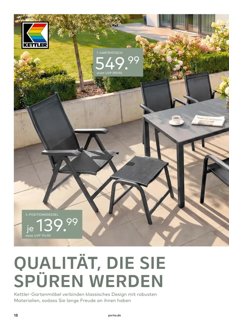 porta Möbel Prospekt vom 01.03.2026, Seite 18