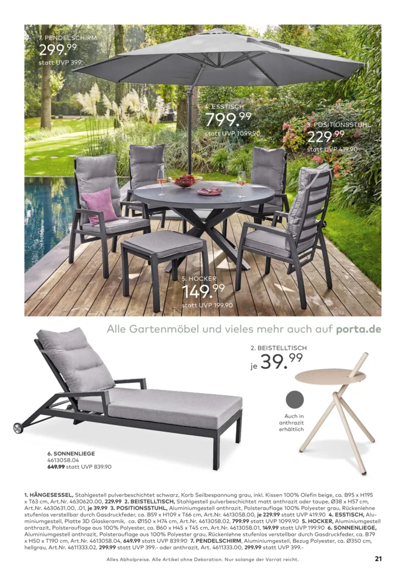 porta Möbel Prospekt vom 01.03.2026, Seite 21