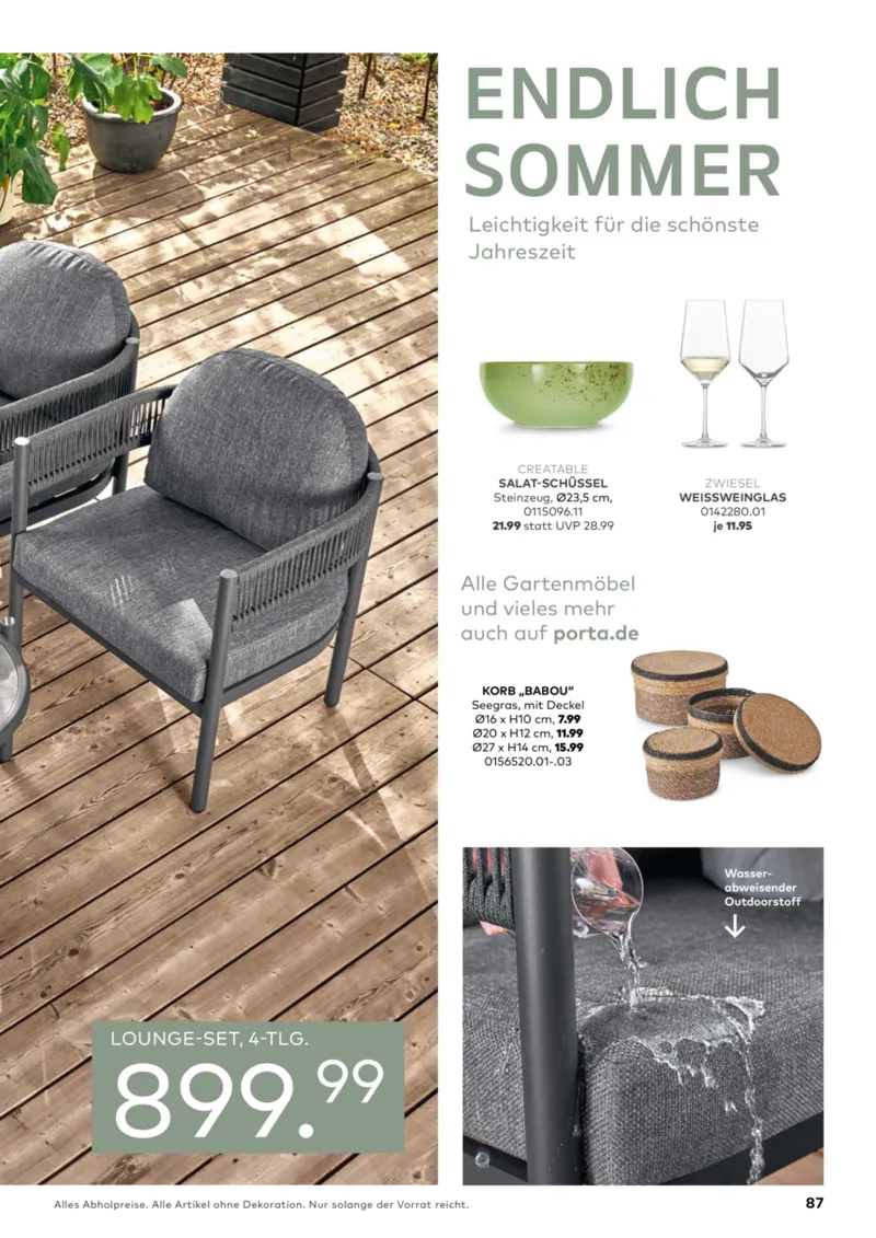 porta Möbel Prospekt vom 01.03.2026, Seite 87