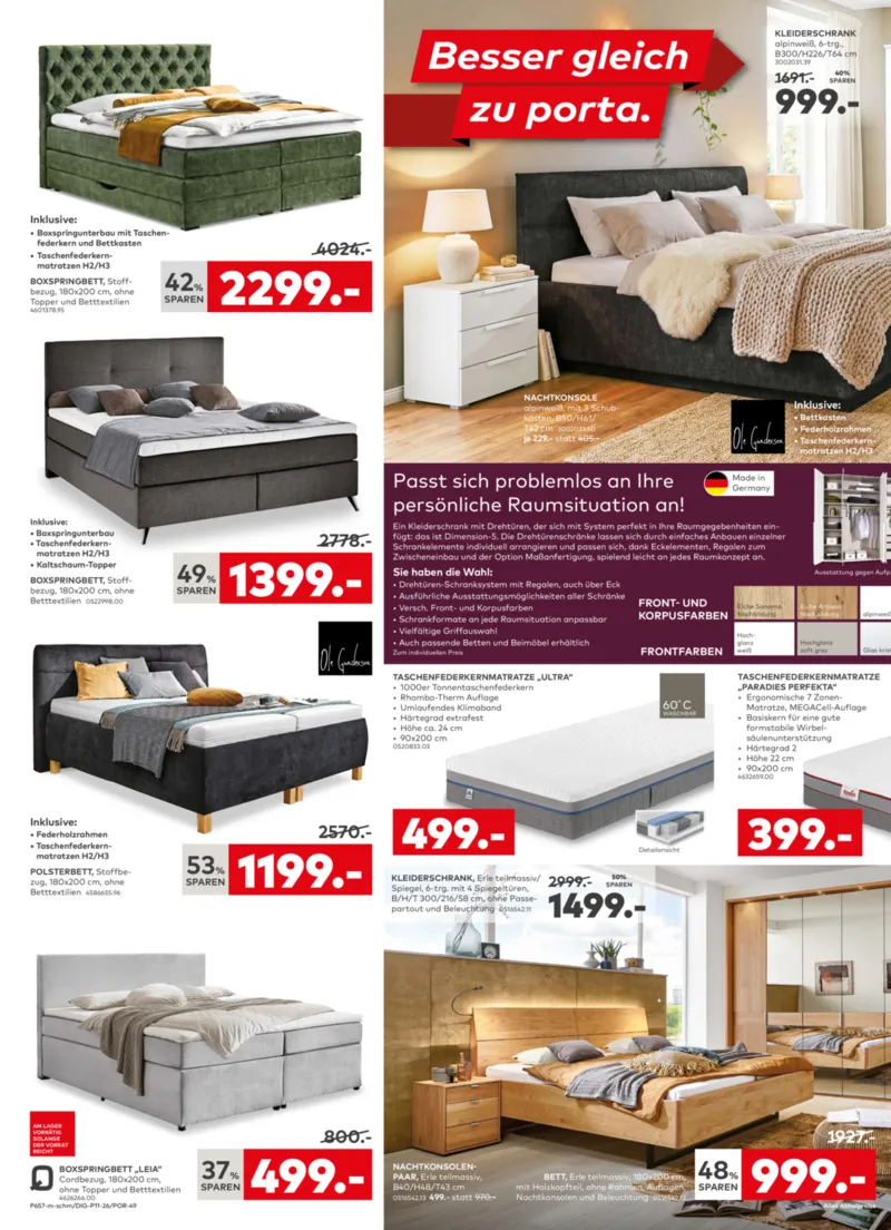 porta Möbel Prospekt vom 02.03.2026, Seite 6