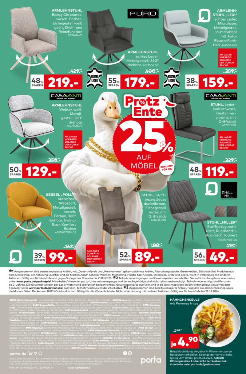 porta Möbel Prospekt vom 09.03.2026, Seite 16