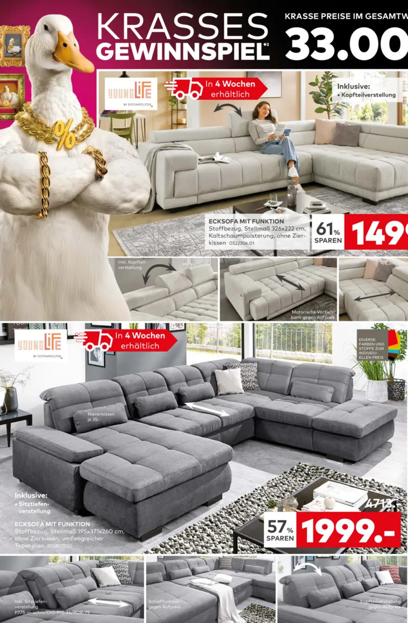 porta Möbel Prospekt vom 09.03.2026, Seite 4