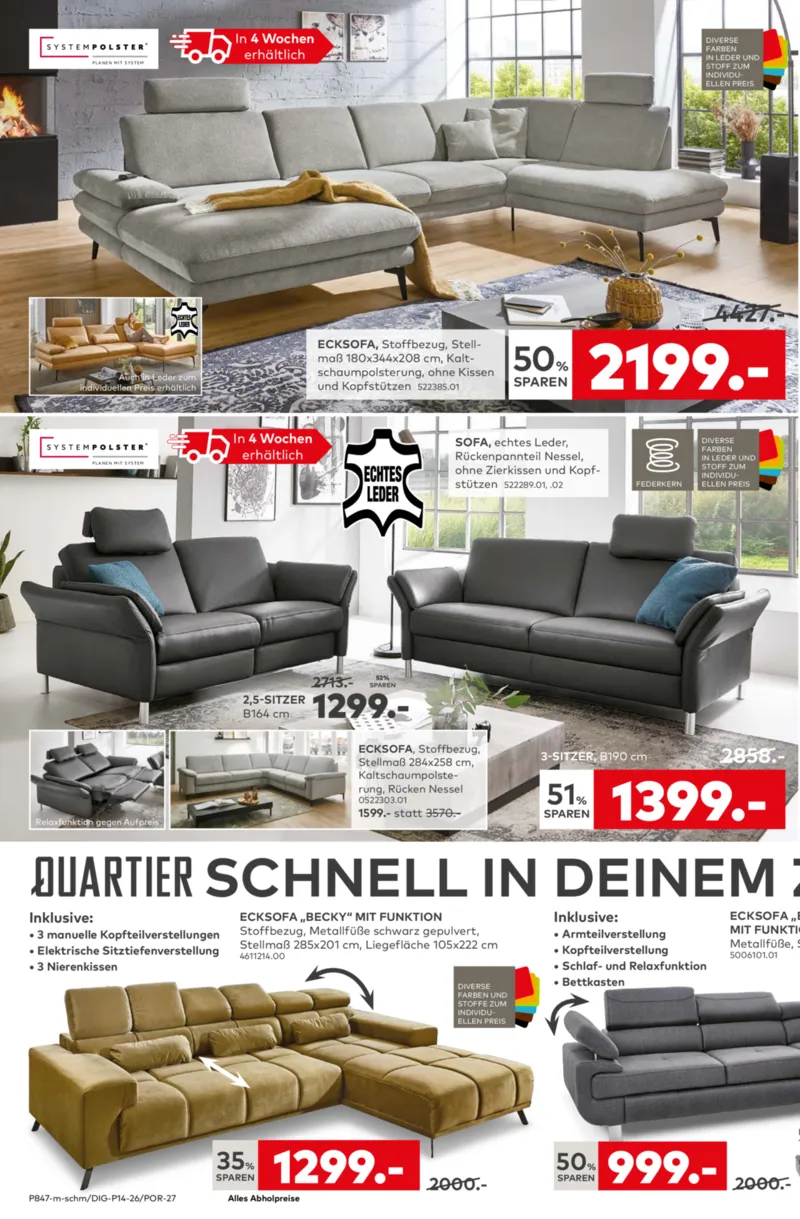 porta Möbel Prospekt vom 23.03.2026, Seite 4