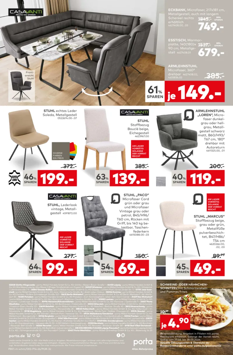 porta Möbel Prospekt vom 23.03.2026, Seite 8