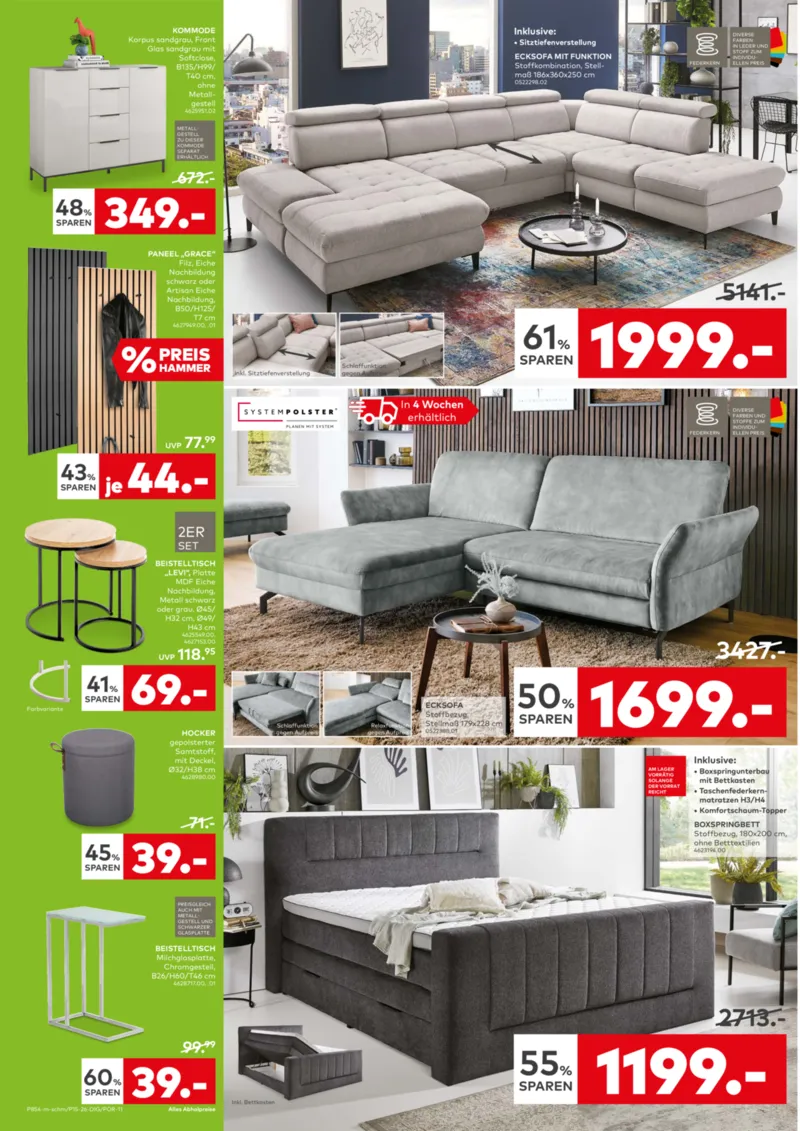 porta Möbel Prospekt vom 30.03.2026, Seite 2