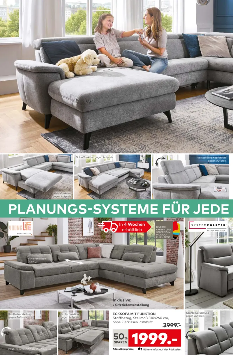 porta Möbel Prospekt vom 13.04.2026, Seite 6