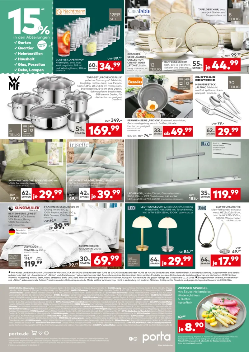porta Möbel Prospekt vom 27.04.2026, Seite 4