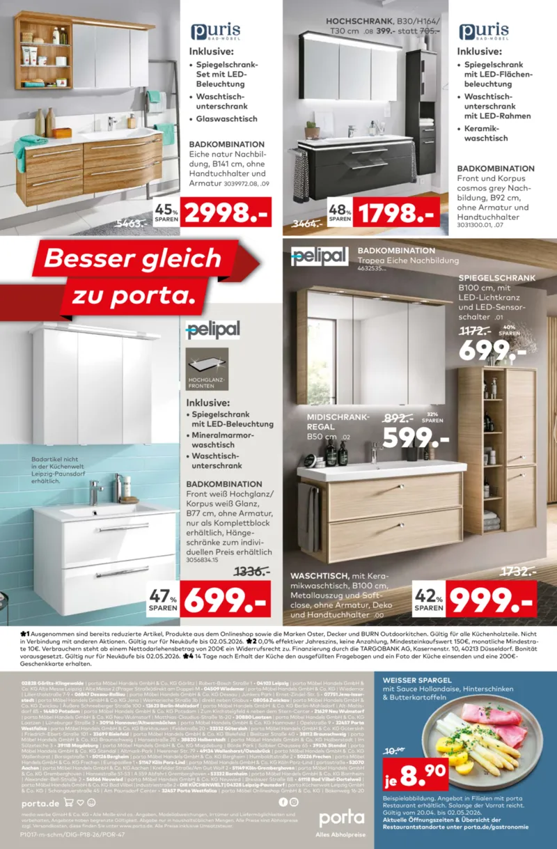 porta Möbel Prospekt vom 27.04.2026, Seite 12