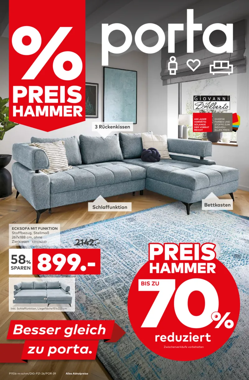 porta Möbel Prospekt vom 18.05.2026, Seite 1