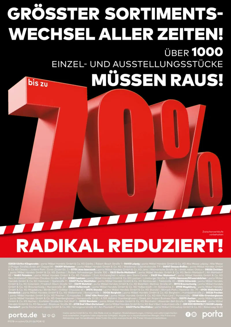 porta Möbel Prospekt vom 27.07.2026, Seite 12