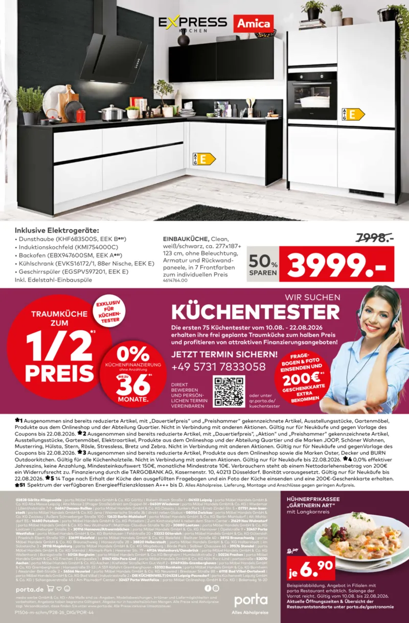 porta Möbel Prospekt vom 10.08.2026, Seite 16