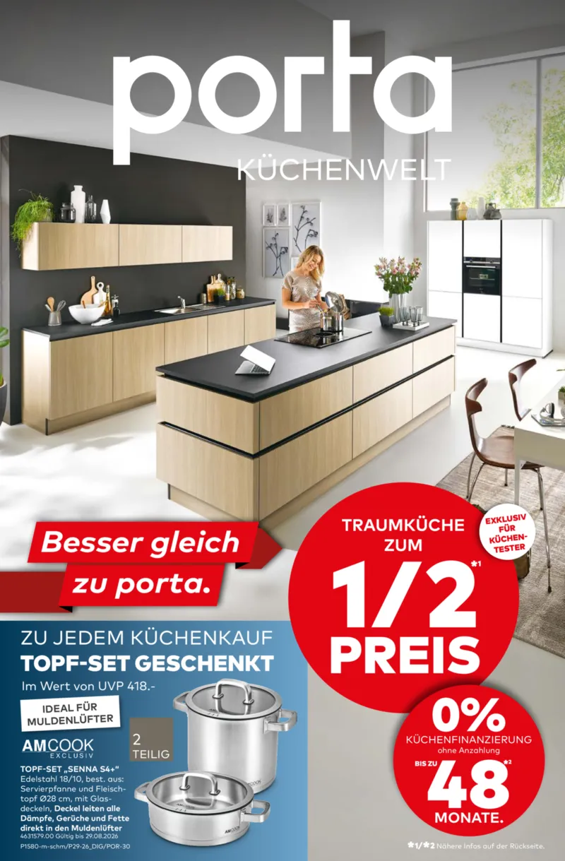 porta Möbel Prospekt vom 24.08.2026, Seite 1
