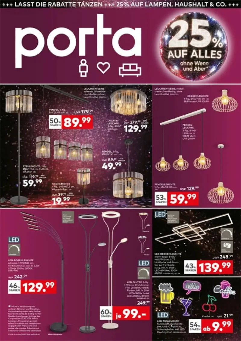 porta Möbel Prospekt vom 24.09.2026, Seite 1