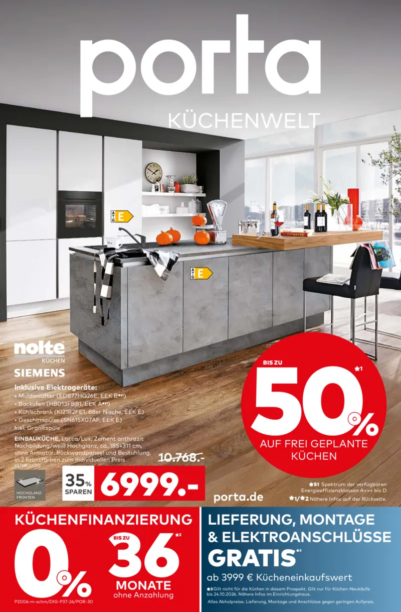 porta Möbel Prospekt vom 19.10.2026, Seite 1