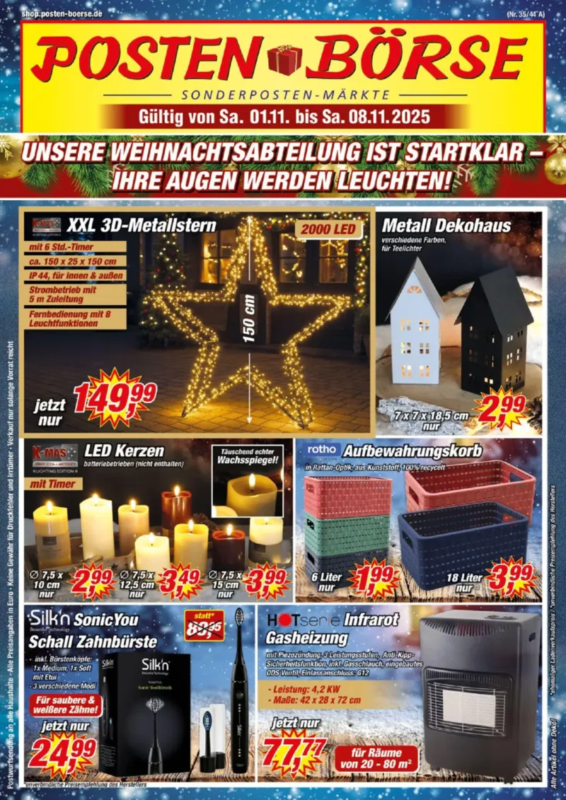 Posten Börse Prospekt vom 01.11.2025, Seite 1