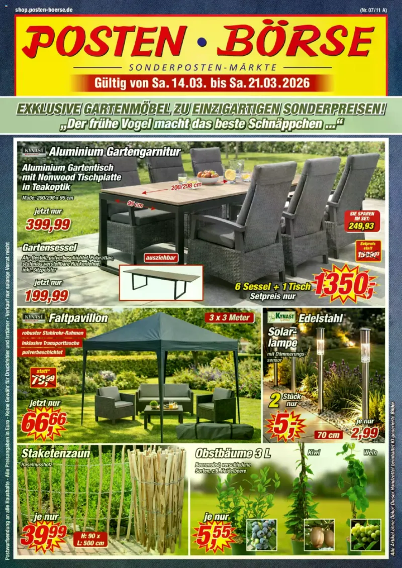 Posten Börse Prospekt vom 14.03.2026, Seite 1