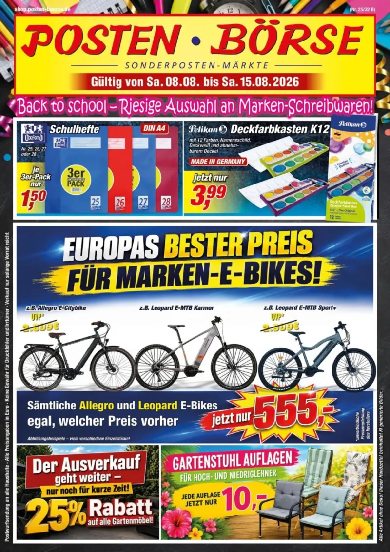 Posten Börse Prospekt vom 08.08.2026, Seite 1