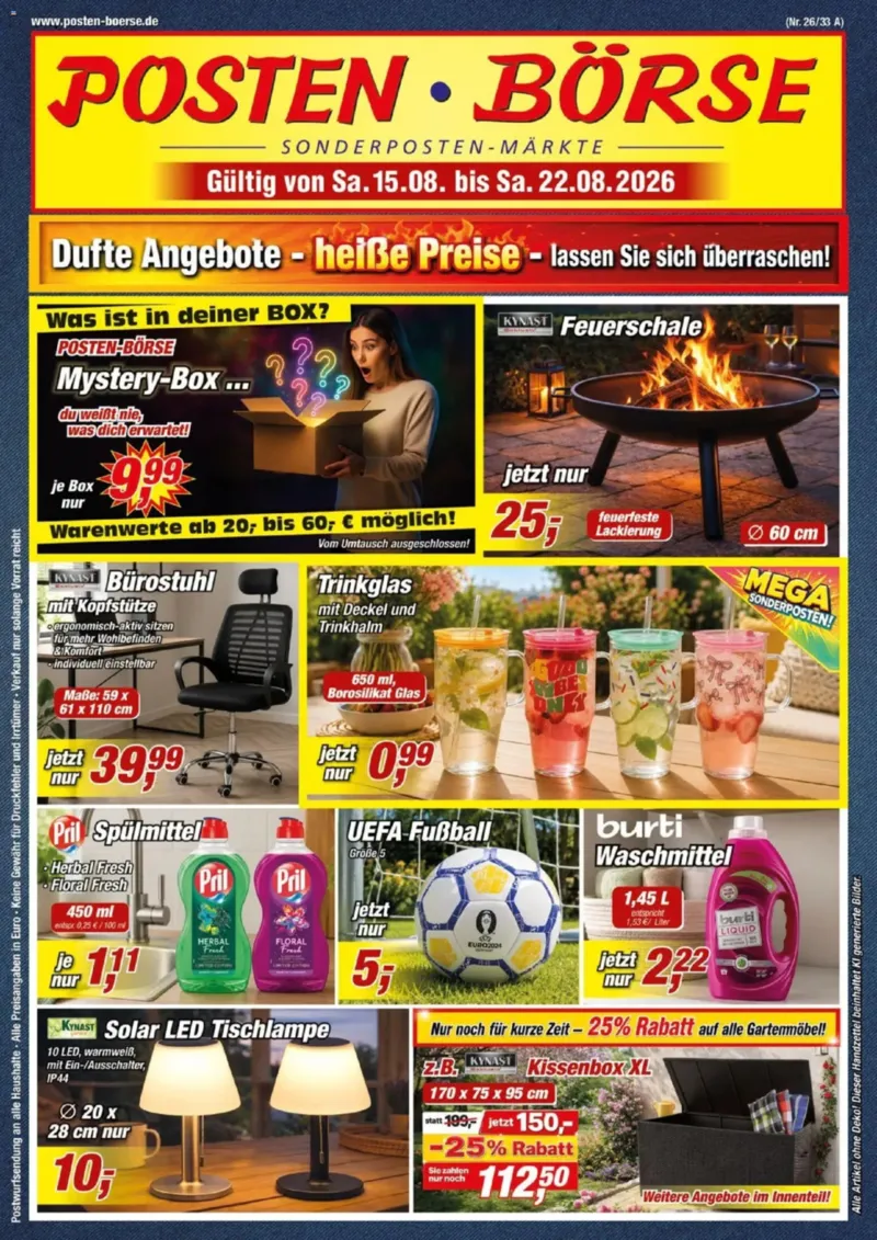 Posten Börse Prospekt vom 15.08.2026, Seite 1