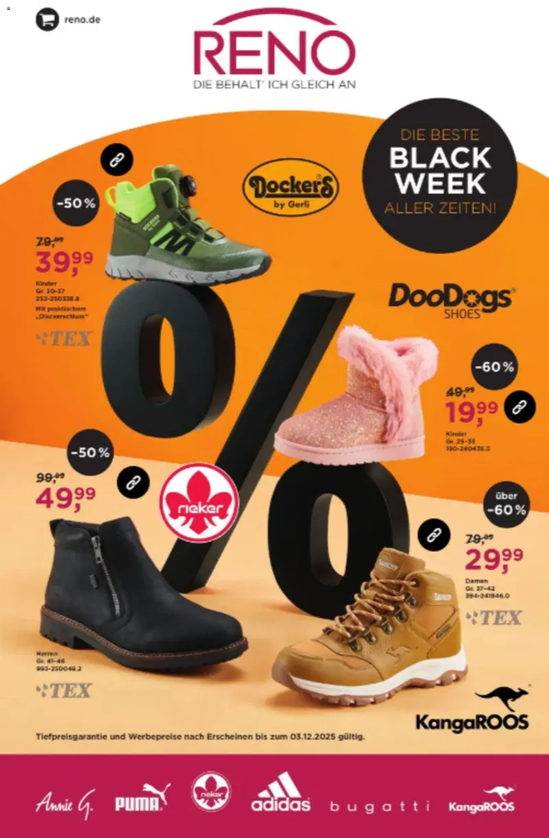 reno Prospekt vom 22.11.2025, Seite 1