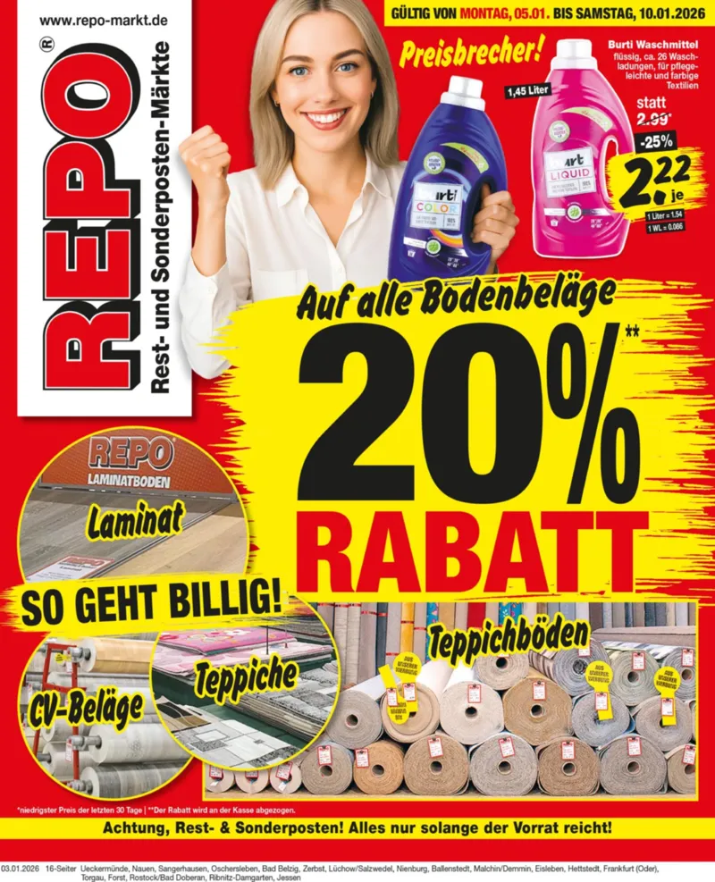 REPO-Markt Prospekt vom 05.01.2026, Seite 1